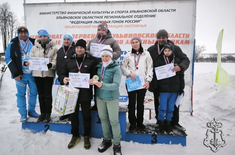 В Ульяновске семья офицера Росгвардии стала призером «Лыжни России»
