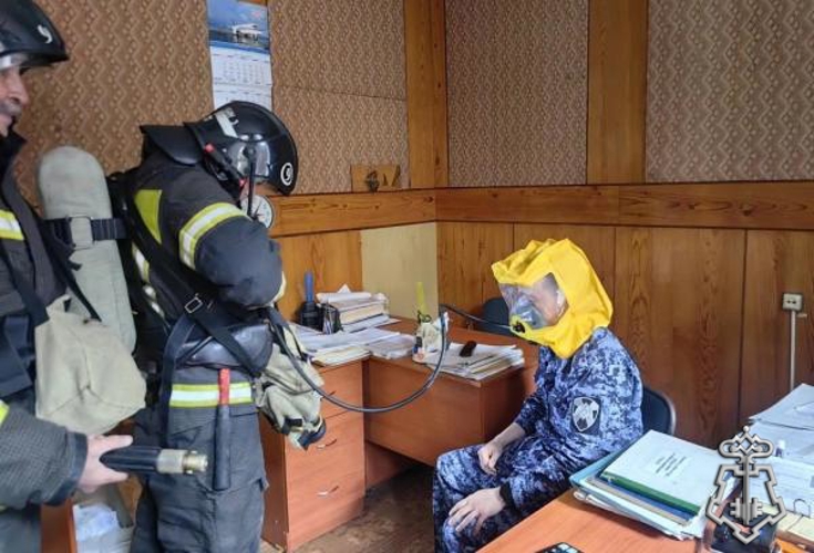 Ульяновские росгвардейцы приняли участие в пожарных учениях