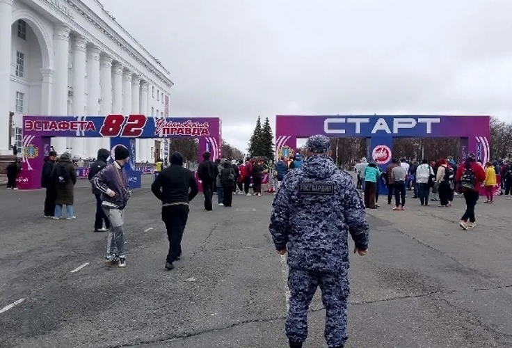 Росгвардейцы обеспечили порядок на областной эстафете в Ульяновске